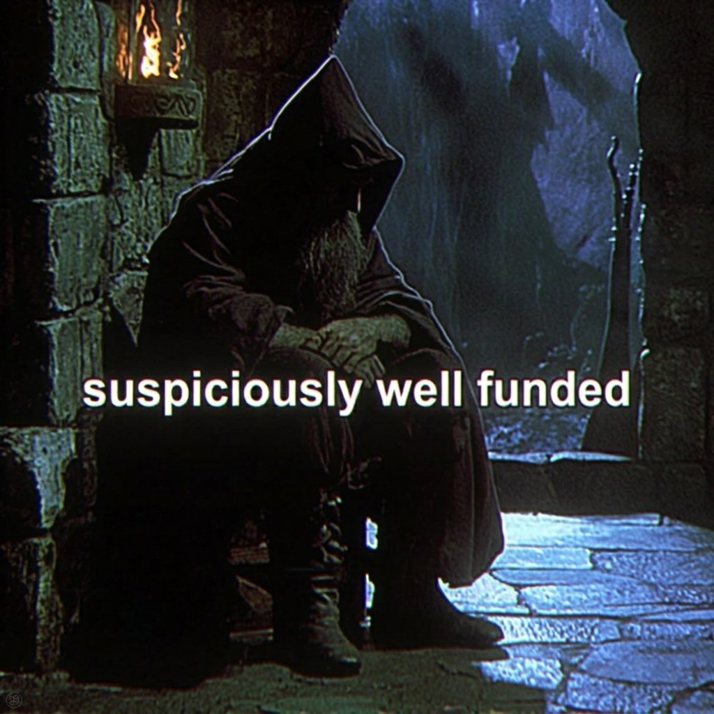suspiciously well funded